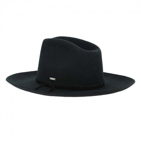 Sedona Black Wool Felt Cowboy Hat - Brixton