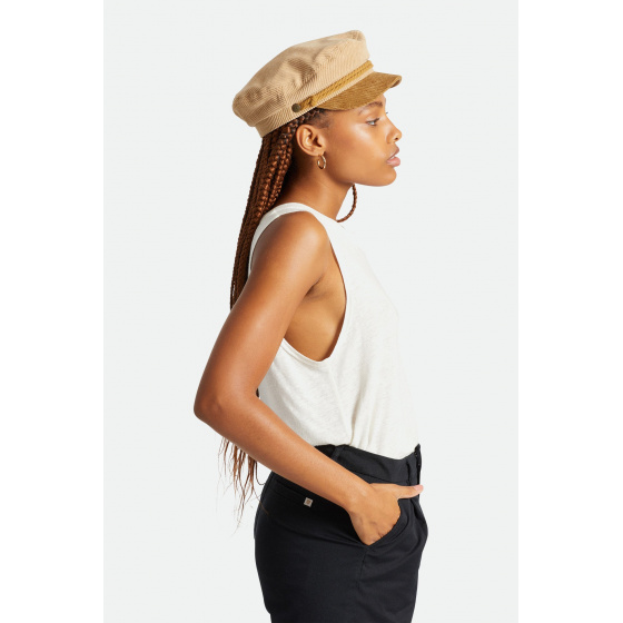 Casquette Marin Fiddler velours Beige Mojave - Brixton Casquette Marin Fiddler velours Beige Mojave - Brixton