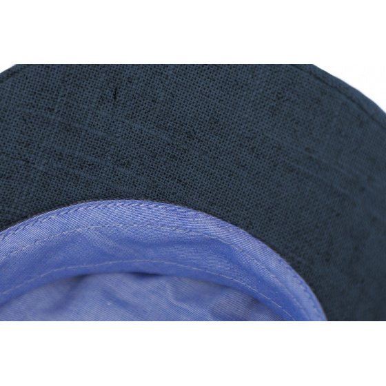 Honfleur Cotton & Linen Navy Sailor Cap - Traclet