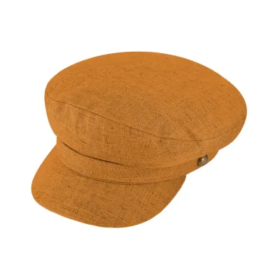 Casquette Marin Honfleur Coton & Lin Cognac - Traclet