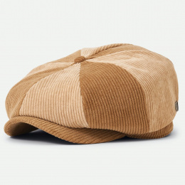 Gavroche Brood Baggy Velvet Cap Brown/Beige - Brixton