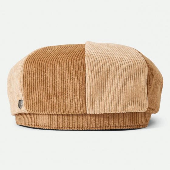 Gavroche Brood Baggy Velvet Cap Brown/Beige - Brixton
