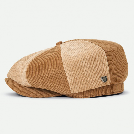 Casquette Gavroche Brood Baggy Velours Marron/Beige - Brixton