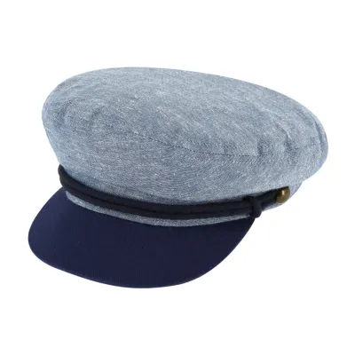 Casquette Marin Coton & Lin Bleu Clair- Traclet