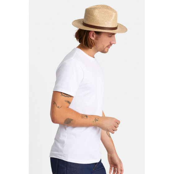 Chapeau Fedora Messer Paille - Brixton Chapeau Fedora Messer Paille - Brixton