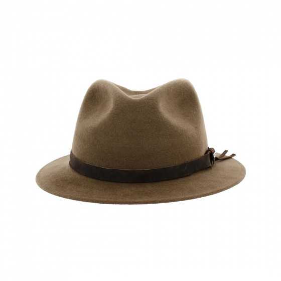 Brown Fur Felt Traveler Hat - Stetson