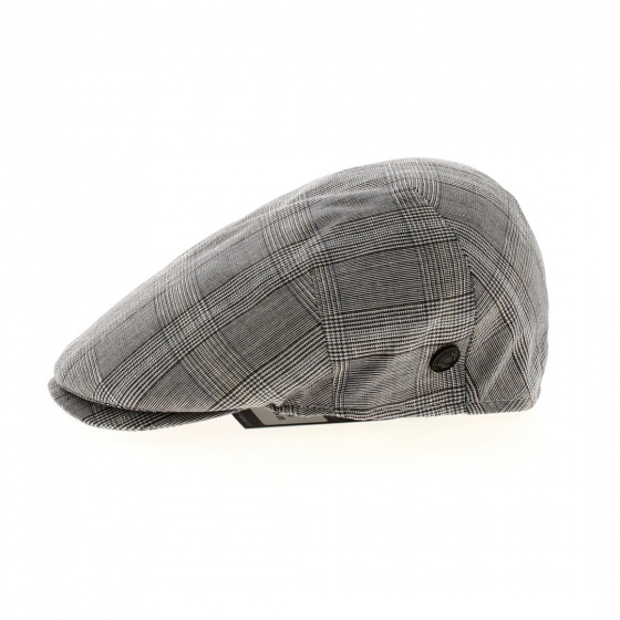Casquette Plate Capri Grise à Carreaux - Traclet Casquette Plate Capri Grise à Carreaux - Traclet