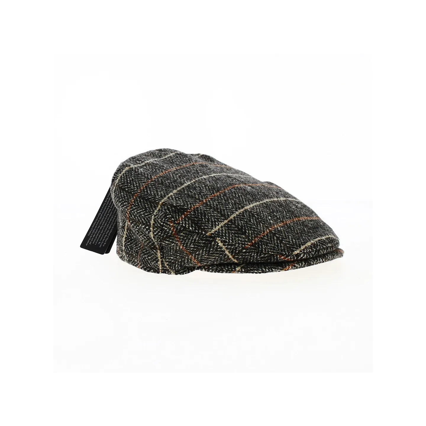 Flat cap with stripes Jacky Laine Camel - Traclet