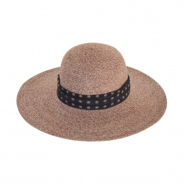 Monroe Poppy Monochrome Natural Fibers Brown Capeline- House of Ord - Rigon Headwear