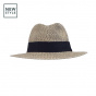 Beautiful Natural Fiber Hat White & Black - House Of Ord