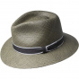 Gray Panama Traveller Hat Brooks - Bailey