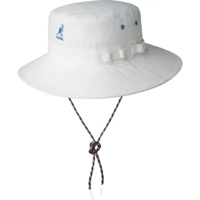 White Utility Traveller Bucket Hat - Kangol Reference: 14630| Traclet Hat Shop
