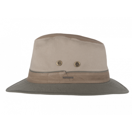 Hat Traveller Xavier Cotton Beige & Khaki - Hatland