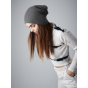 Gray Oversize Acrylic Beanie - Beechfield