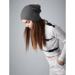 Oversize Acrylic Beanie Grey- Beechfield