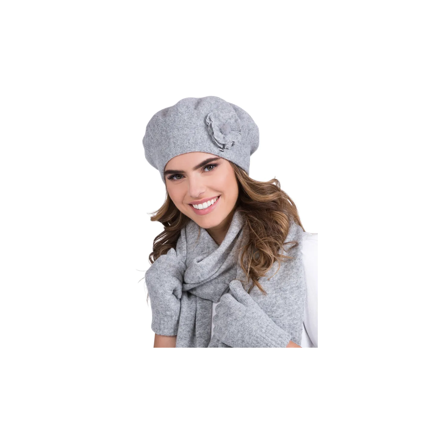 Béret Femme Clara Laine Gris - Traclet