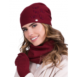 Elza Bordeaux Women's Beanie - Traclet