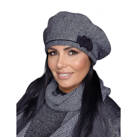 Helena Navy beret for women - Traclet