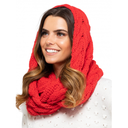 Snood - Luna Red Neck Warmer - Traclet