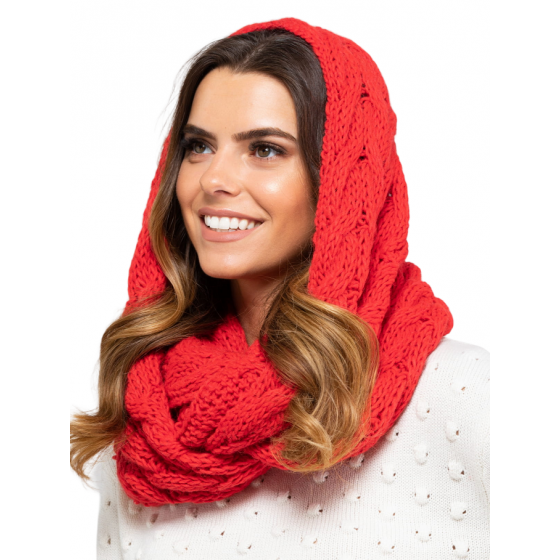 Snood - Luna Red Neck Warmer - Traclet
