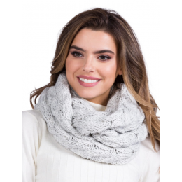 Snood - Luna Light Gray Neck Warmer - Traclet