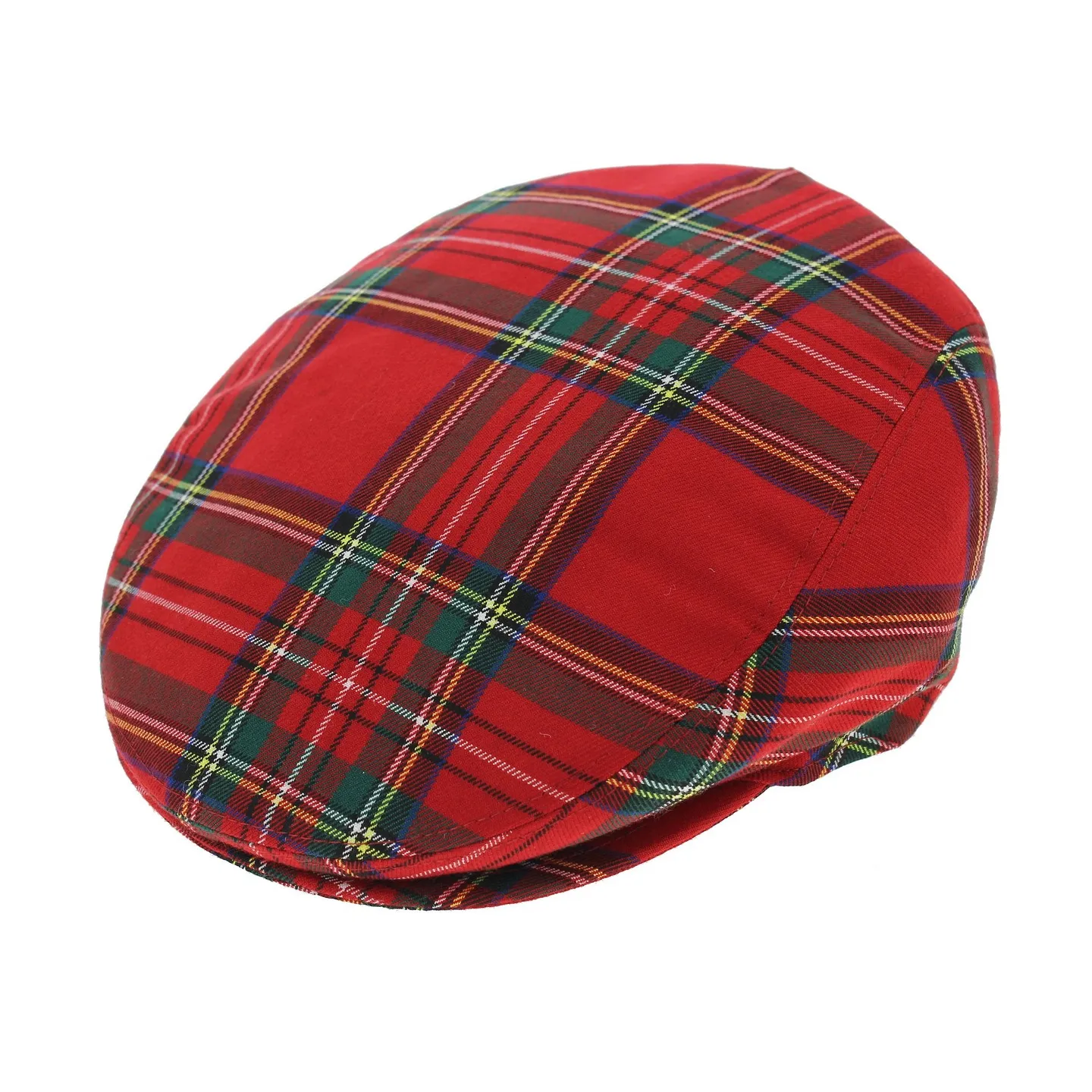 Flat Cap - Red Tartan Reference: 5460 | Chapellerie Traclet