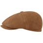 Hatteras cap Le Loupio camel leather - Stetson