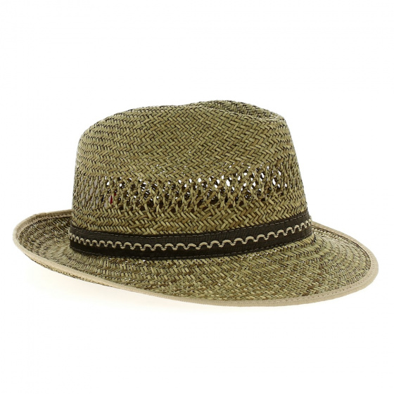 Chapeau Trilby Denis Paille Naturelle - Traclet
