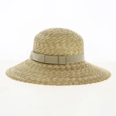Natural Straw Coralie Summer Capeline - Traclet