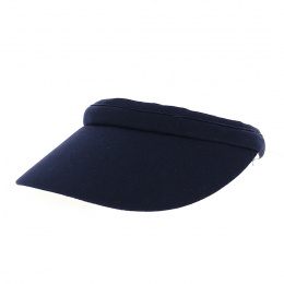Sylvie Cotton Visor Cap Navy Blue - Traclet
