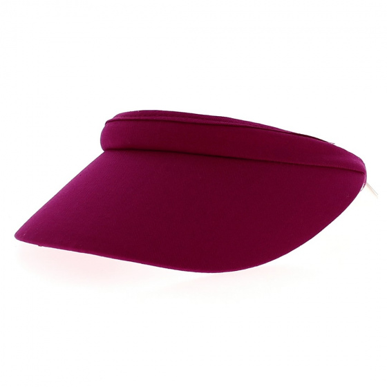 Casquette Visière Sylvie Coton Rose Fushia - Traclet Casquette Visière Sylvie Coton Rose Fushia - Traclet