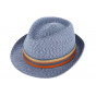 Traclet Navy Paper Straw Trilby Hat - Alassia