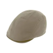 the Waterproof Flat Cap Bastia Cotton Beige - Traclet - Traclet ref 14831