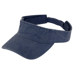 Calvia Cotton Navy Visor Cap - Traclet