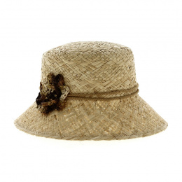 Cloche Hat Petra Natural Straw - Traclet