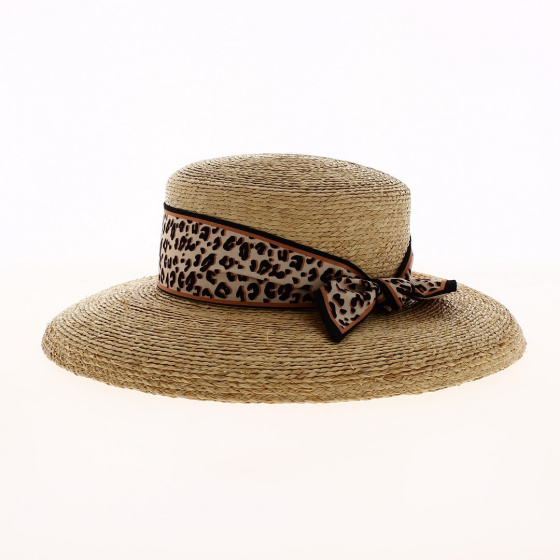 Natural Straw Leona Capeline - Flechet Natural Straw Leona Capeline - Flechet