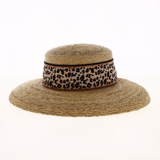 Natural Straw Leona Capeline - Flechet