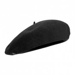 Béret Max Laine Mérinos Noir - Heritage Laulhère