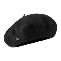 Béret Lurex Laine Mérinos Noir Or - Héritage par Laulhère