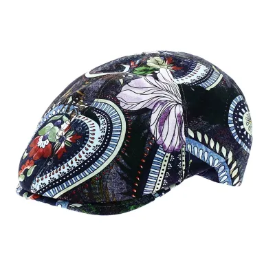 Casquette Bec de Canard Broker Coton Motifs Fleurs - Traclet