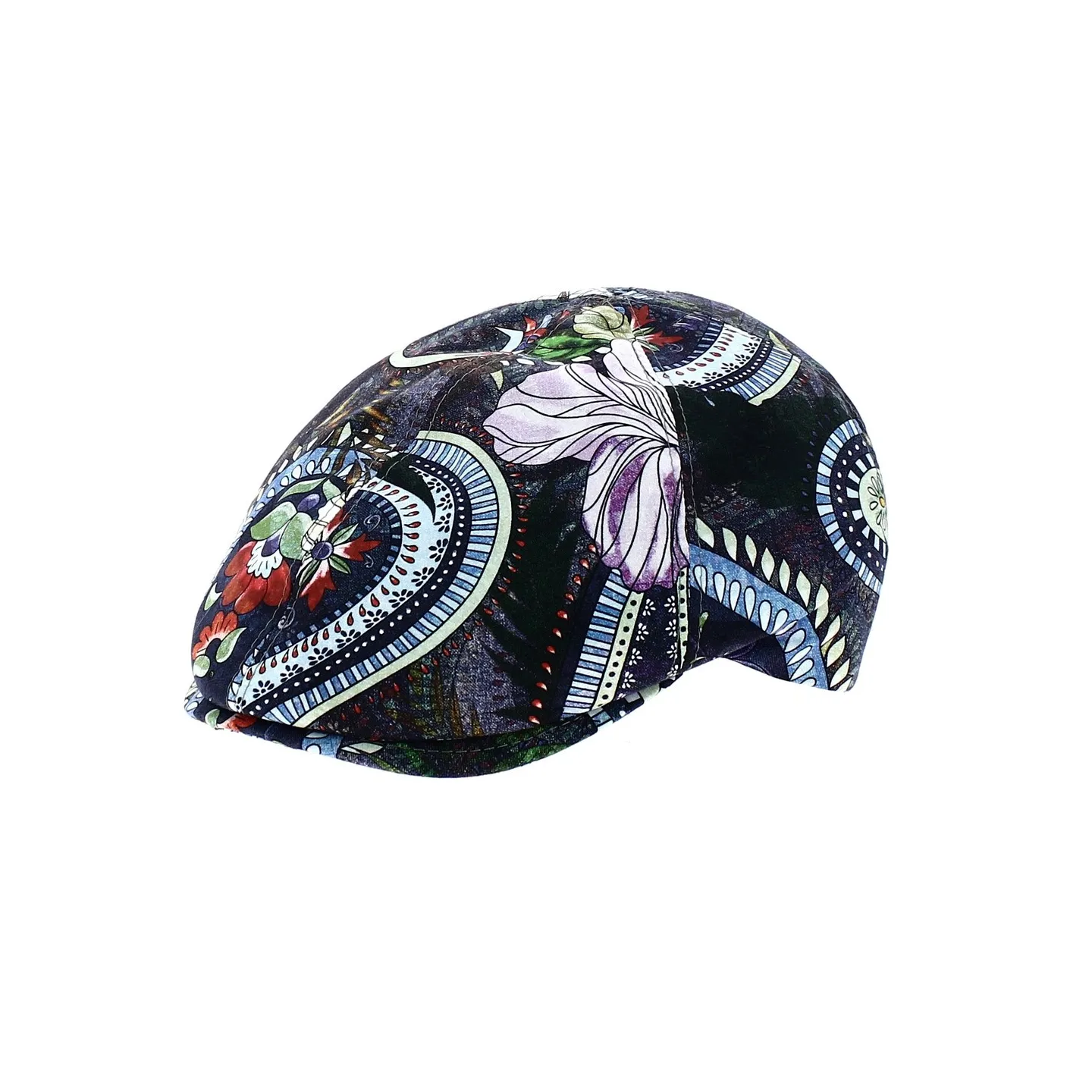 Casquette Bec de Canard Broker Coton Motifs Fleurs - Traclet