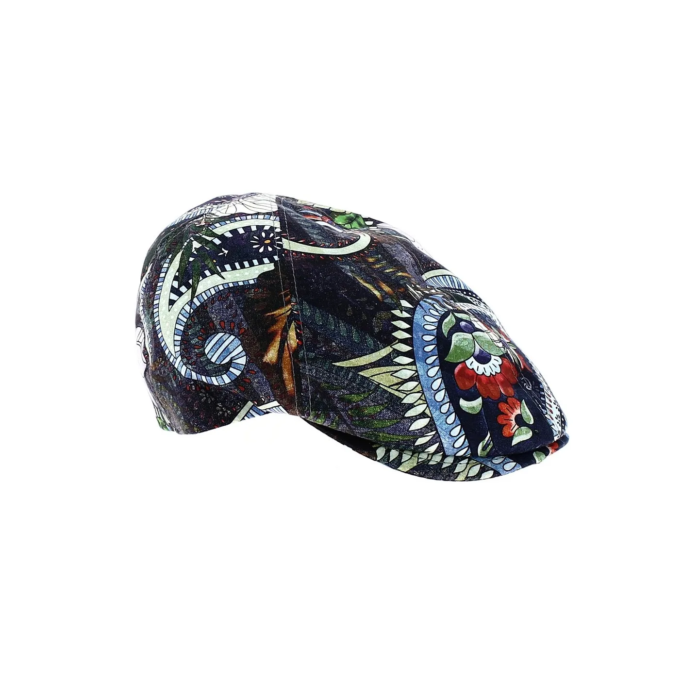 Casquette Bec de Canard Broker Coton Motifs Fleurs - Traclet