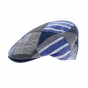 Casquette Plate Daffy Patchwork Bleu - Traclet