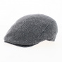 Daffy Light Grey Silk Flat Cap - Traclet