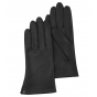 Women's Leather Gloves Silk Lined Black - Isotoner
