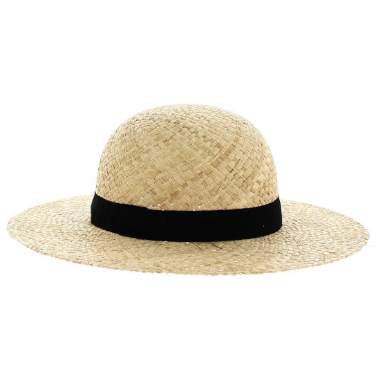 Catalan Wide Brim Natural Straw Hat - Traclet