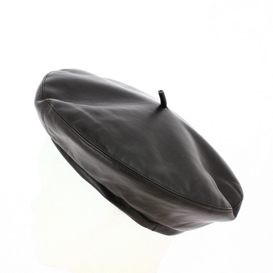 Basque Beret Brown Nappa Leather - Traclet