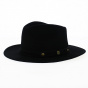 Fedora Berno Black Wool Felt Hat - Traclet