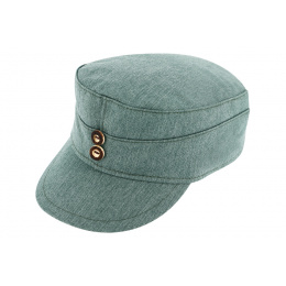 Military Cap Cotton Water Green - Traclet
