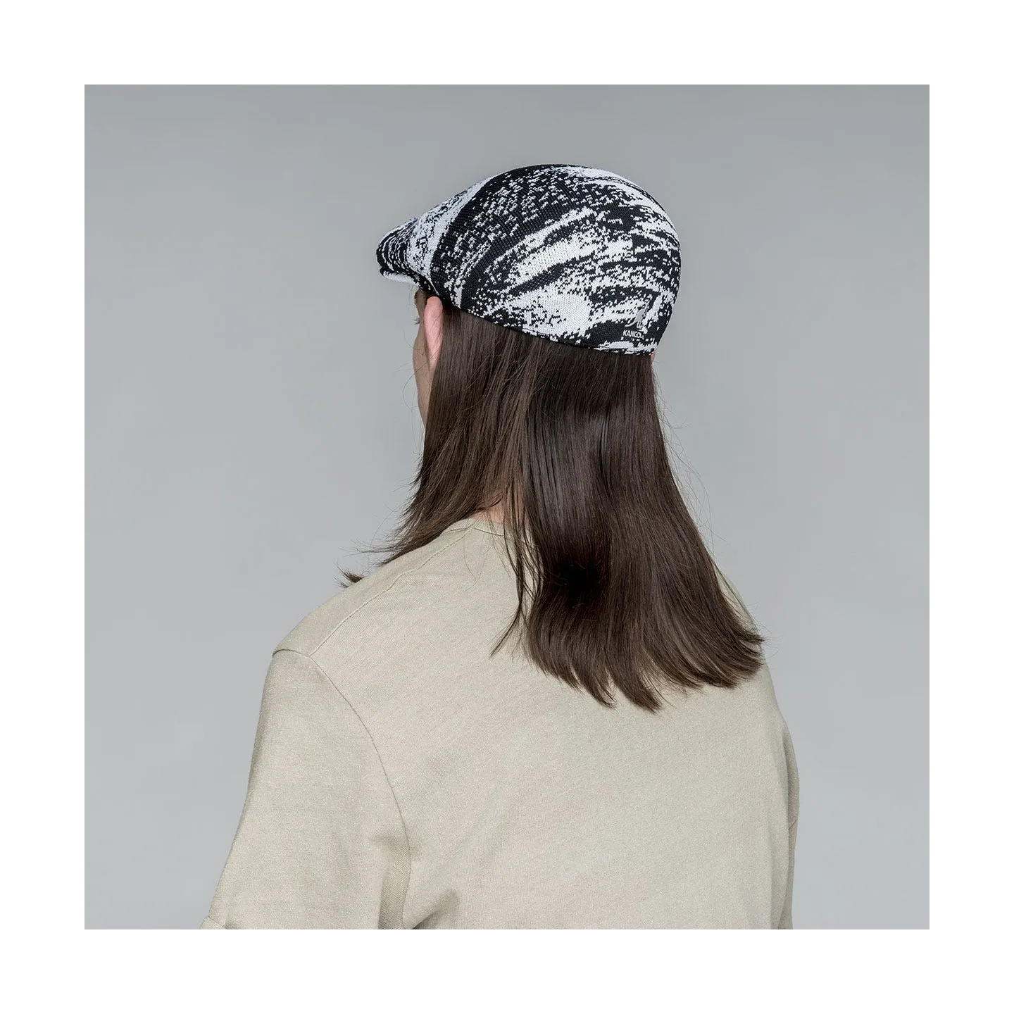 StyleTo 507 Flat Cap Black & White - Kangol